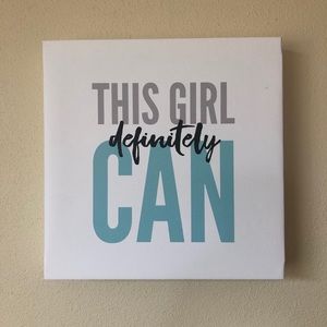 Canvas Wall Hanging with Message